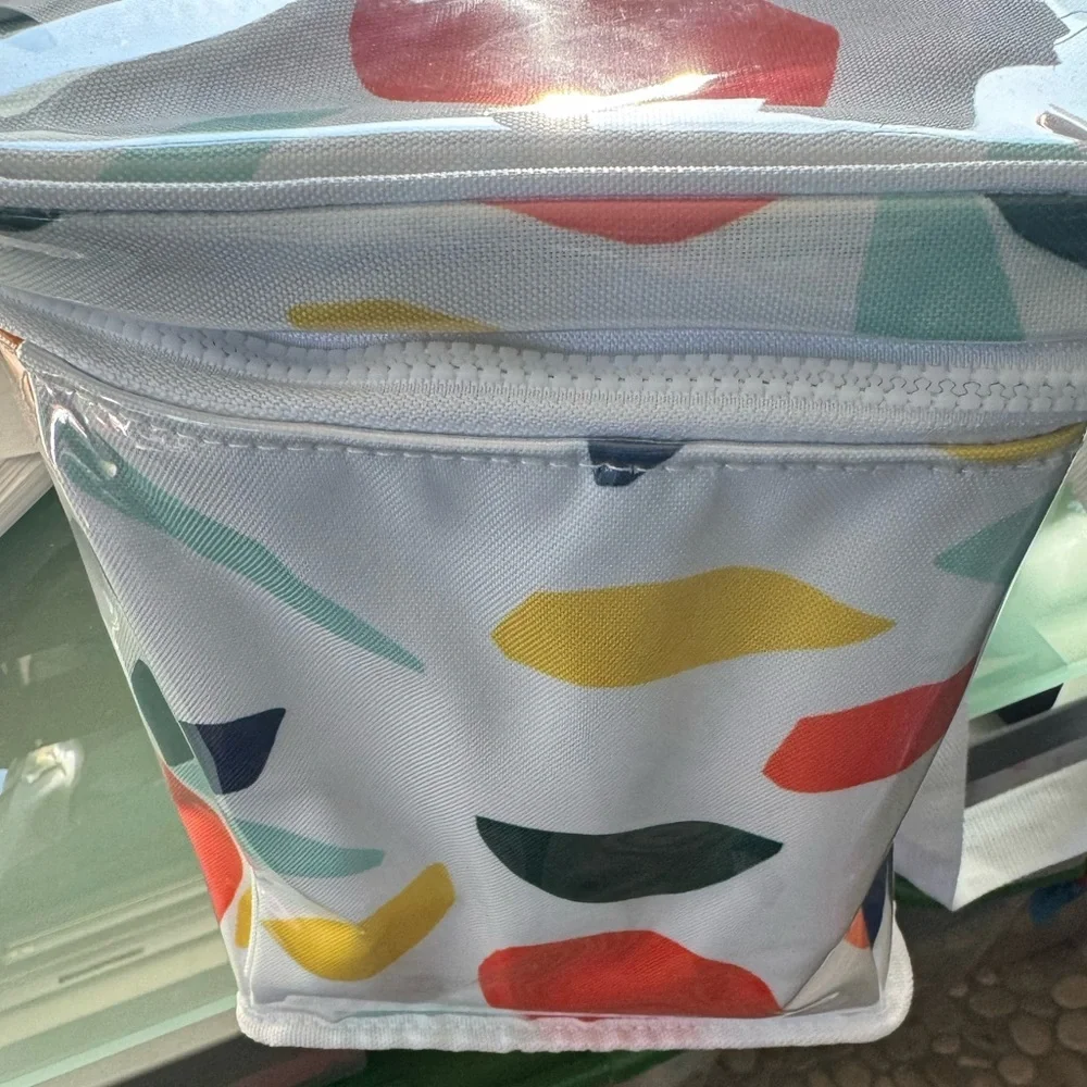 Kate Spade Colorful fruit design coolerTote Bag w/ plastic coating,zipper,straps